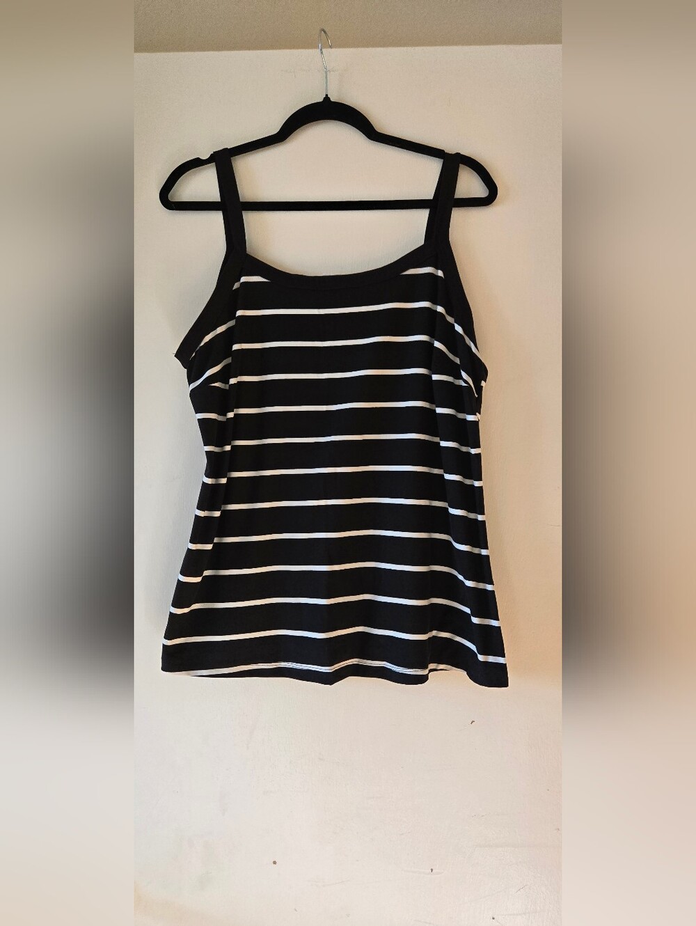 LuLaRoe Black and White Striped Camisole